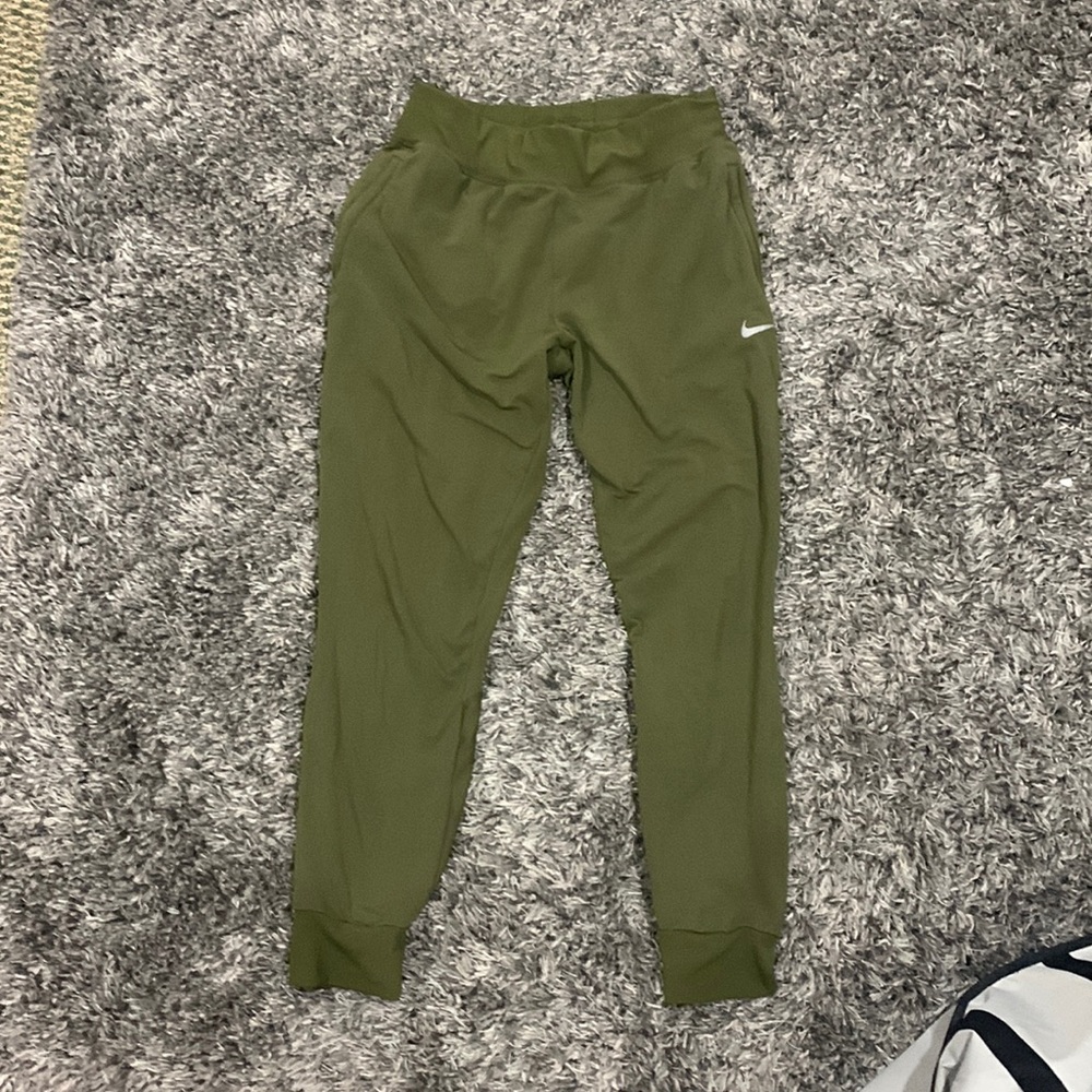 Nike green joggers size small